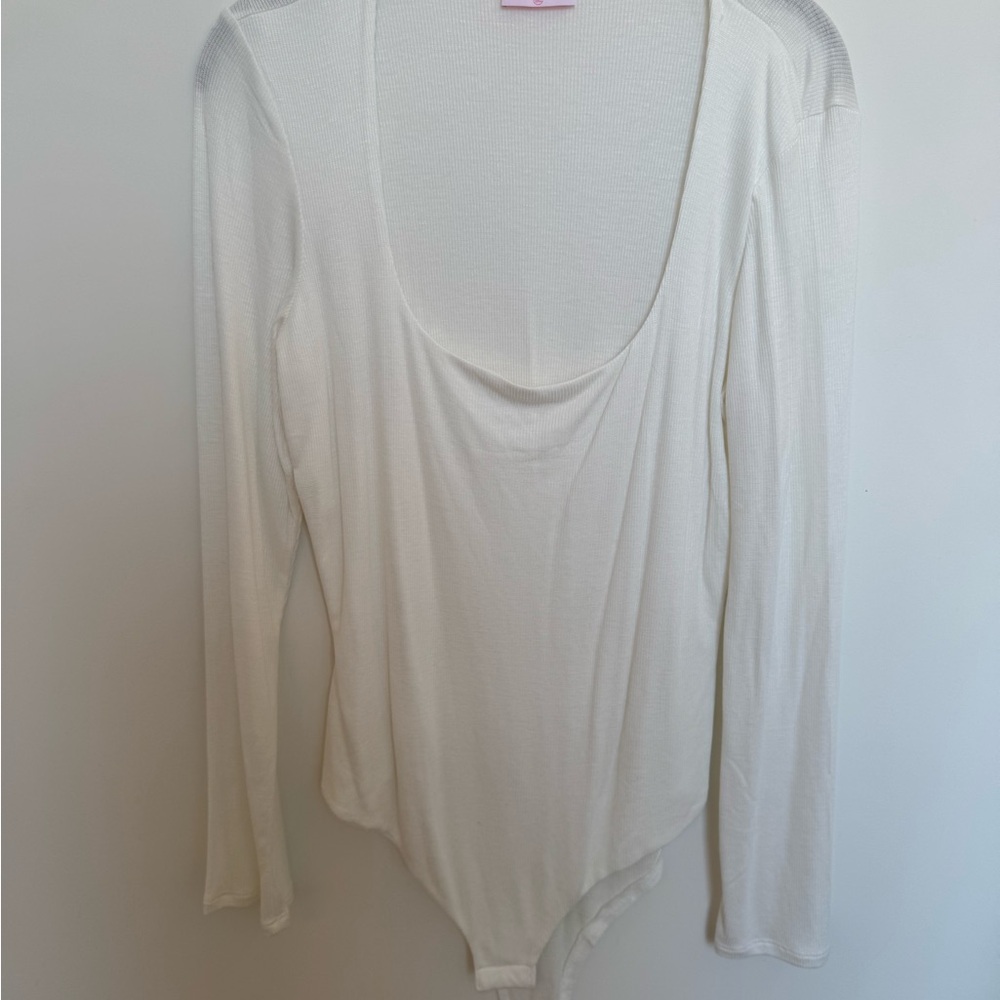 Pink Lily Classic Cream Long Sleeve Bodysuit